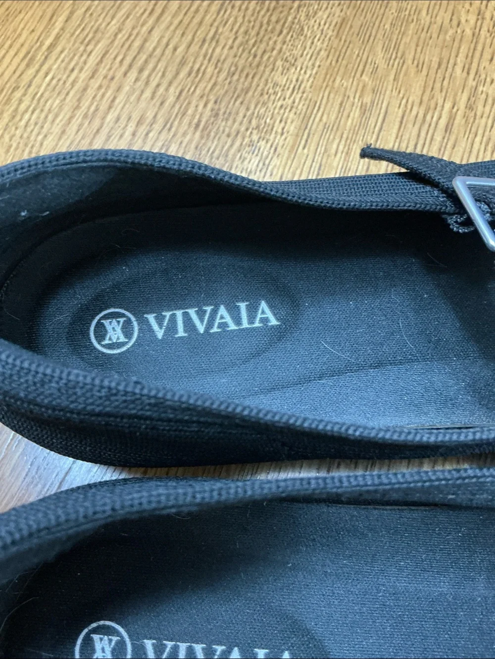 Woman’s Vivaia black Margot Mary Jane. Size 37.5. Like new! Adjustable strap.